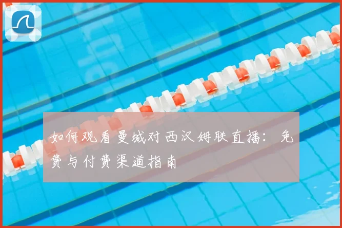 如何观看曼城对西汉姆联直播:免费与付费渠道指南
